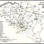 De voornaamste geconcessioneerde spoorwegen opgenomen in het huidige spoorwegnet